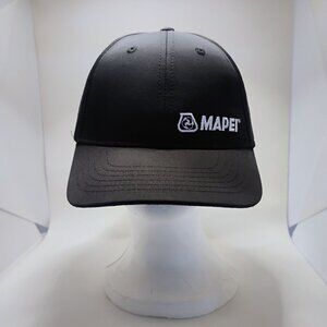 Mapei Baseball Hat Cap Black Hook Loop Adjustable Embroidered